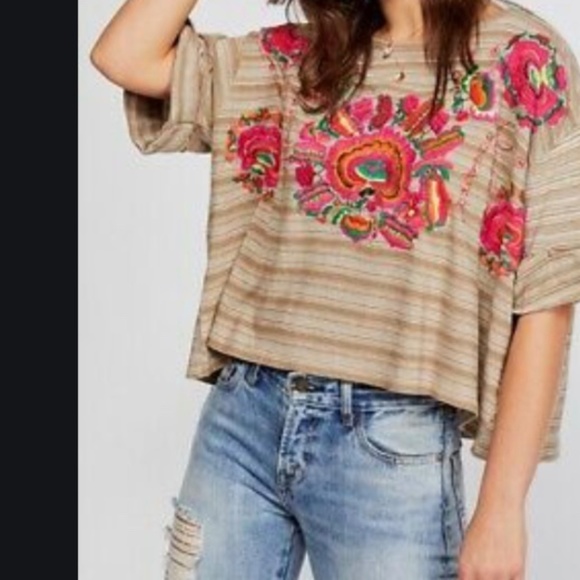 Free people mushroom combo shirt - Picture 1 of 4